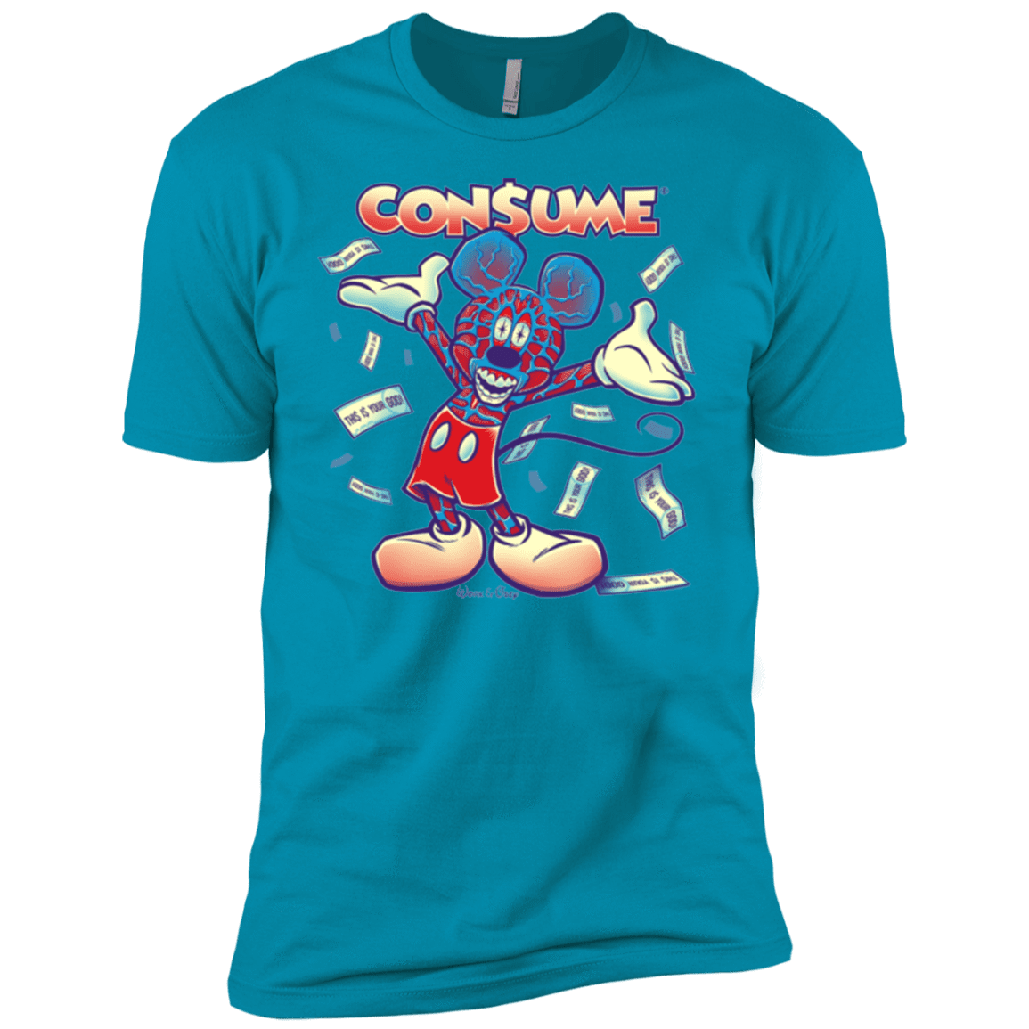 T-Shirts Turquoise / YXS CONSUME 1 Boys Premium T-Shirt