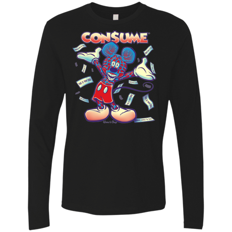 T-Shirts Black / Small CONSUME 1 Men's Premium Long Sleeve