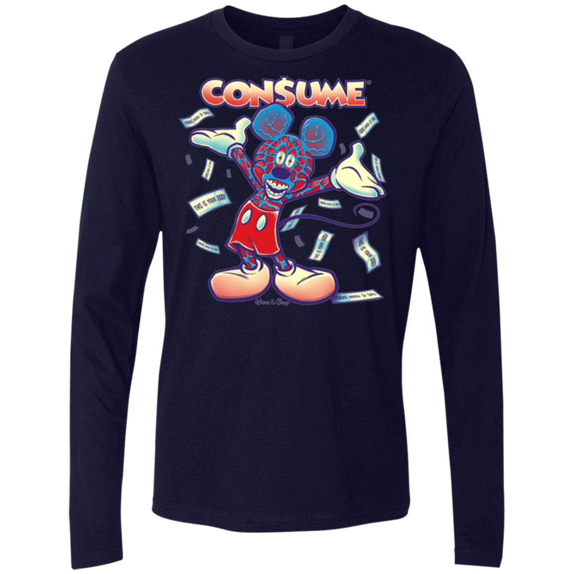 T-Shirts Midnight Navy / Small CONSUME 1 Men's Premium Long Sleeve