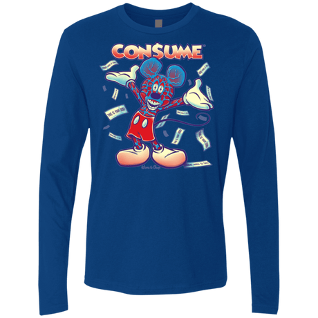 T-Shirts Royal / Small CONSUME 1 Men's Premium Long Sleeve