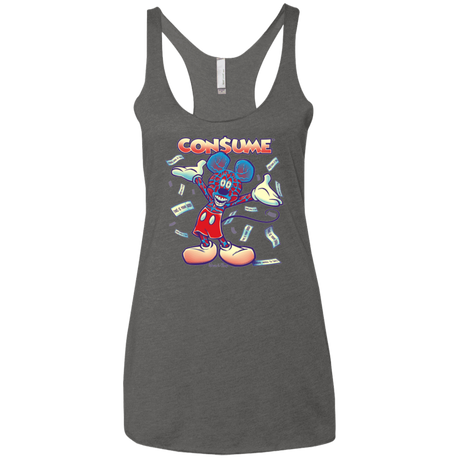 T-Shirts Premium Heather / X-Small CONSUME 1 Women's Triblend Racerback Tank