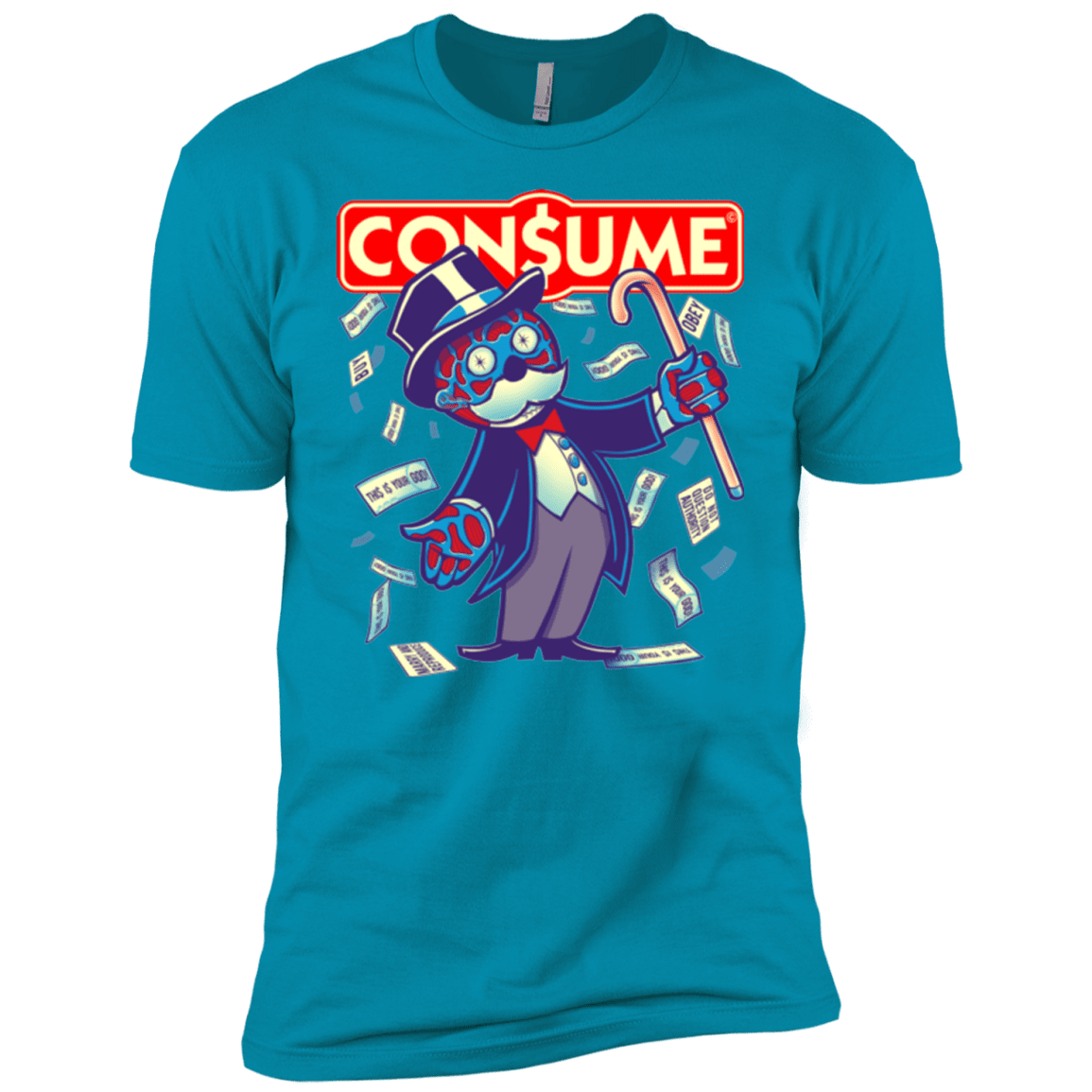 T-Shirts Turquoise / YXS CONSUME 2 Boys Premium T-Shirt