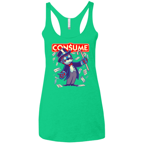 T-Shirts Envy / X-Small CONSUME 2 Women's Triblend Racerback Tank