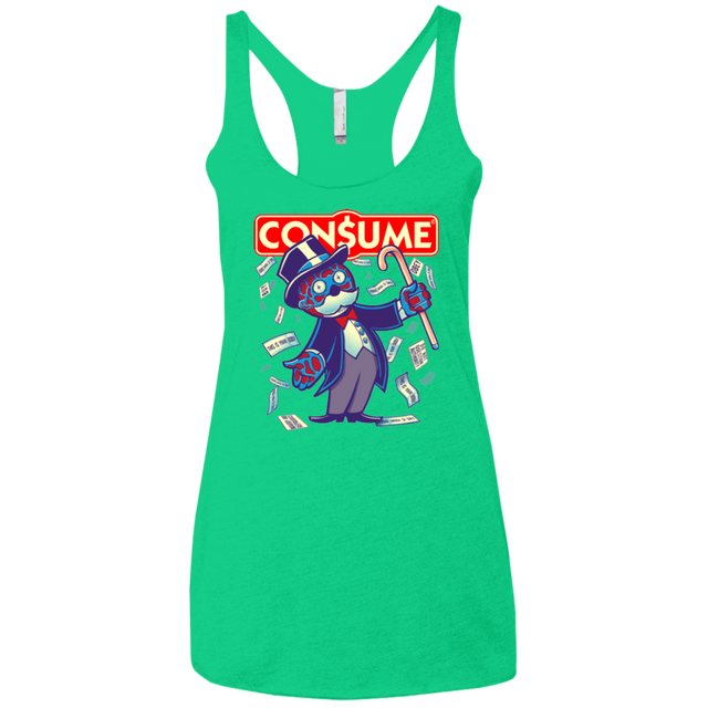 T-Shirts Envy / X-Small CONSUME 2 Women's Triblend Racerback Tank