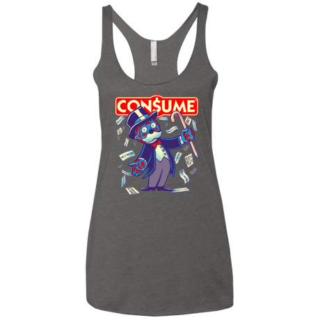 T-Shirts Premium Heather / X-Small CONSUME 2 Women's Triblend Racerback Tank