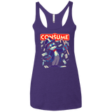 T-Shirts Purple / X-Small CONSUME 2 Women's Triblend Racerback Tank