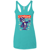 T-Shirts Tahiti Blue / X-Small CONSUME 2 Women's Triblend Racerback Tank