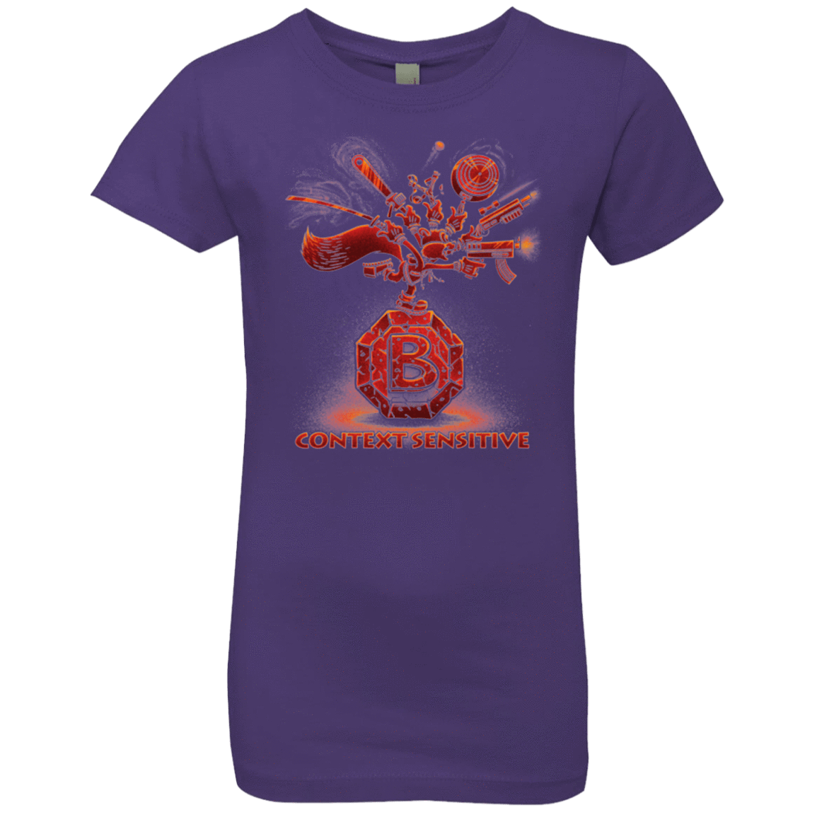 T-Shirts Purple Rush / YXS Context Sensitive Girls Premium T-Shirt
