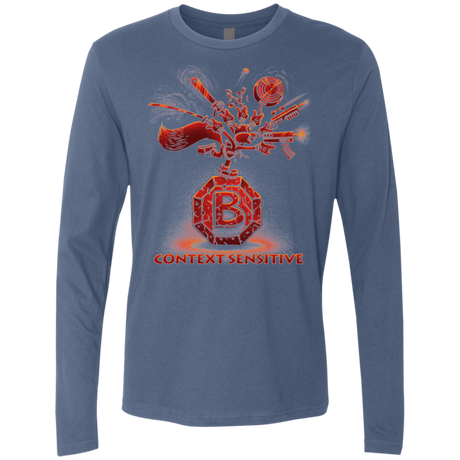 T-Shirts Indigo / Small Context Sensitive Men's Premium Long Sleeve