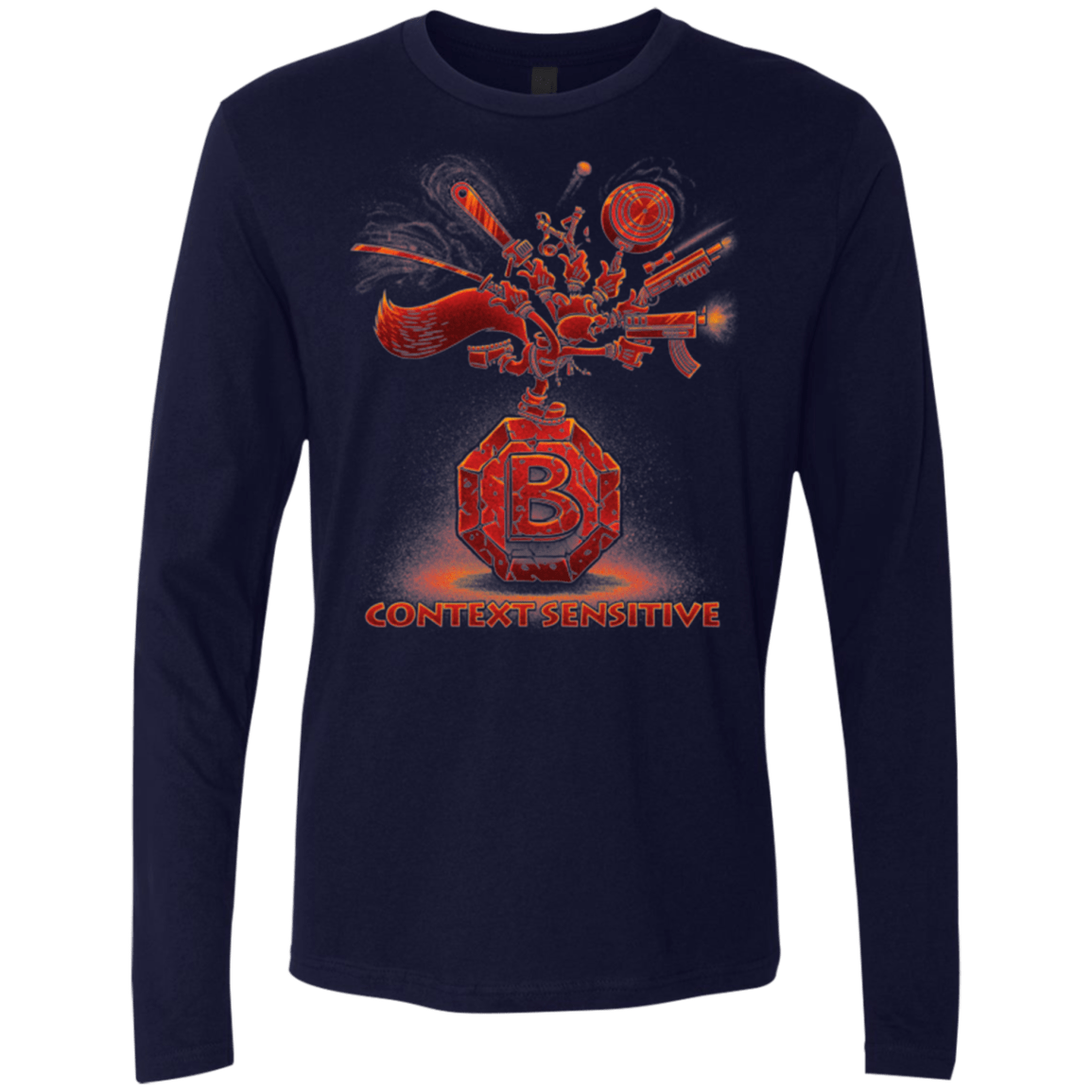T-Shirts Midnight Navy / Small Context Sensitive Men's Premium Long Sleeve