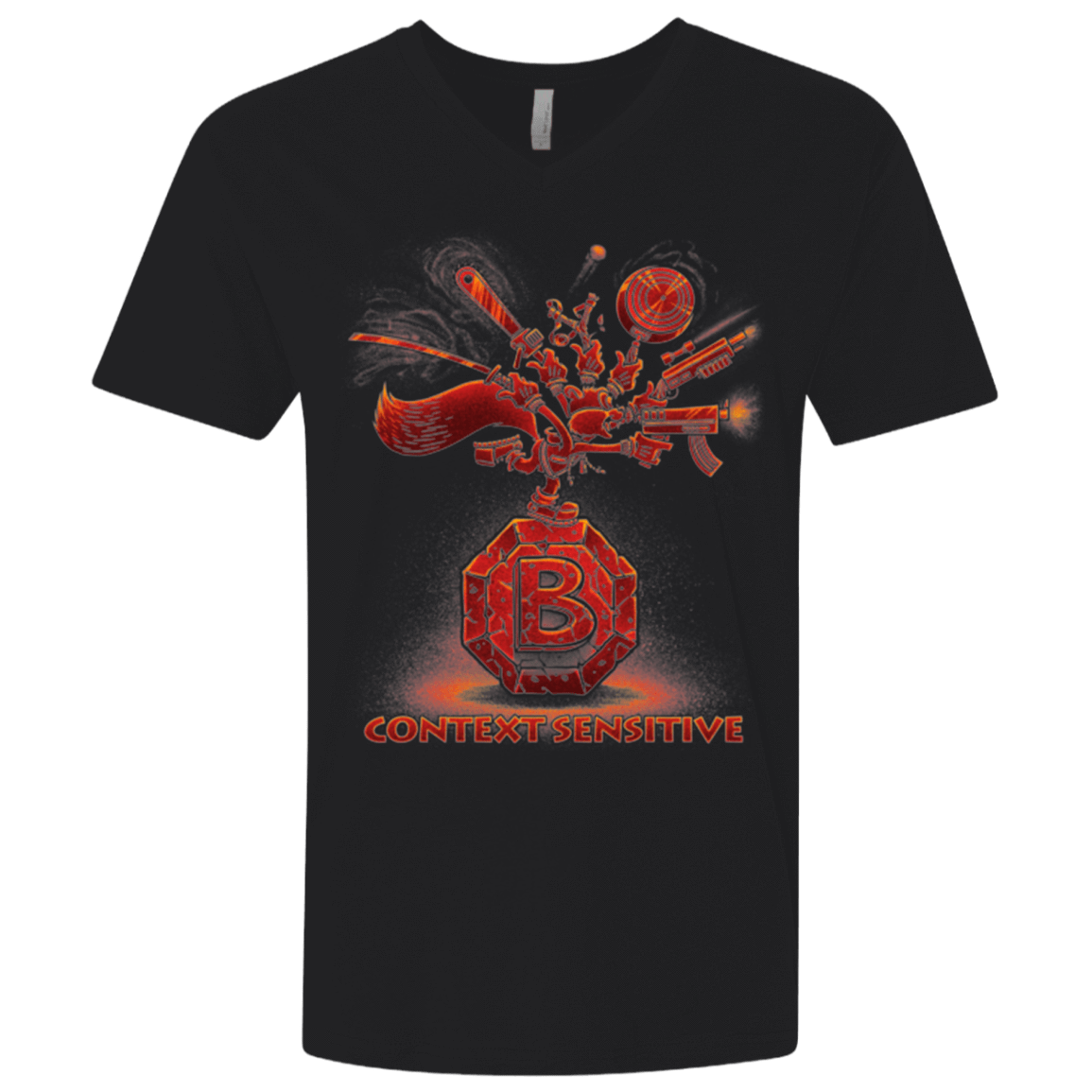 T-Shirts Black / X-Small Context Sensitive Men's Premium V-Neck