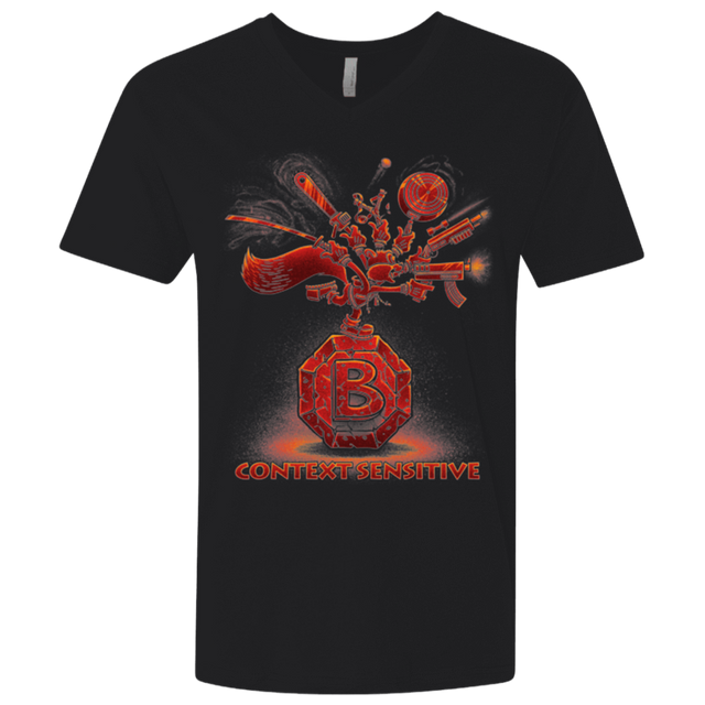 T-Shirts Black / X-Small Context Sensitive Men's Premium V-Neck