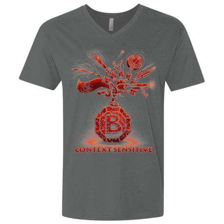 T-Shirts Heavy Metal / X-Small Context Sensitive Men's Premium V-Neck