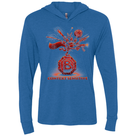 T-Shirts Vintage Royal / X-Small Context Sensitive Triblend Long Sleeve Hoodie Tee