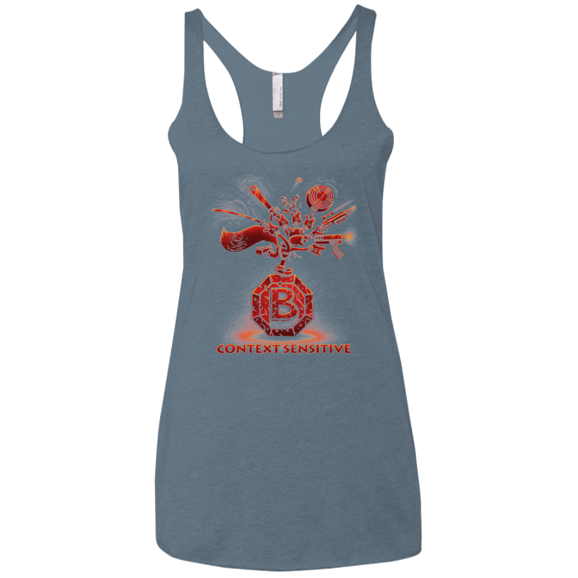 T-Shirts Indigo / X-Small Context Sensitive Women's Triblend Racerback Tank