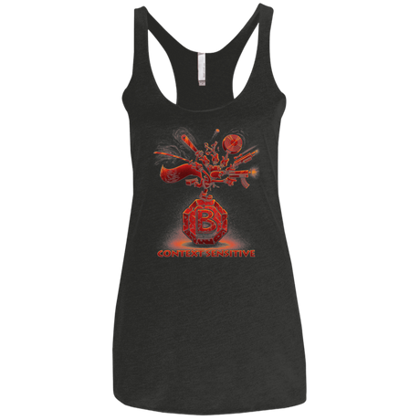 T-Shirts Vintage Black / X-Small Context Sensitive Women's Triblend Racerback Tank