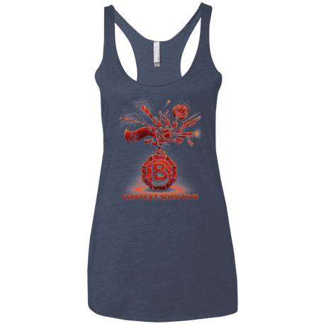 T-Shirts Vintage Navy / X-Small Context Sensitive Women's Triblend Racerback Tank