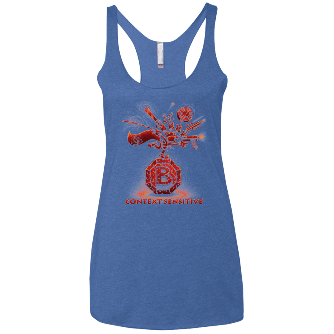 T-Shirts Vintage Royal / X-Small Context Sensitive Women's Triblend Racerback Tank