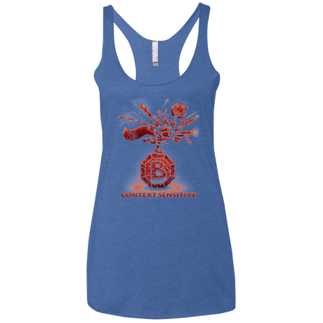 T-Shirts Vintage Royal / X-Small Context Sensitive Women's Triblend Racerback Tank