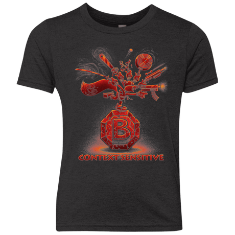 T-Shirts Vintage Black / YXS Context Sensitive Youth Triblend T-Shirt