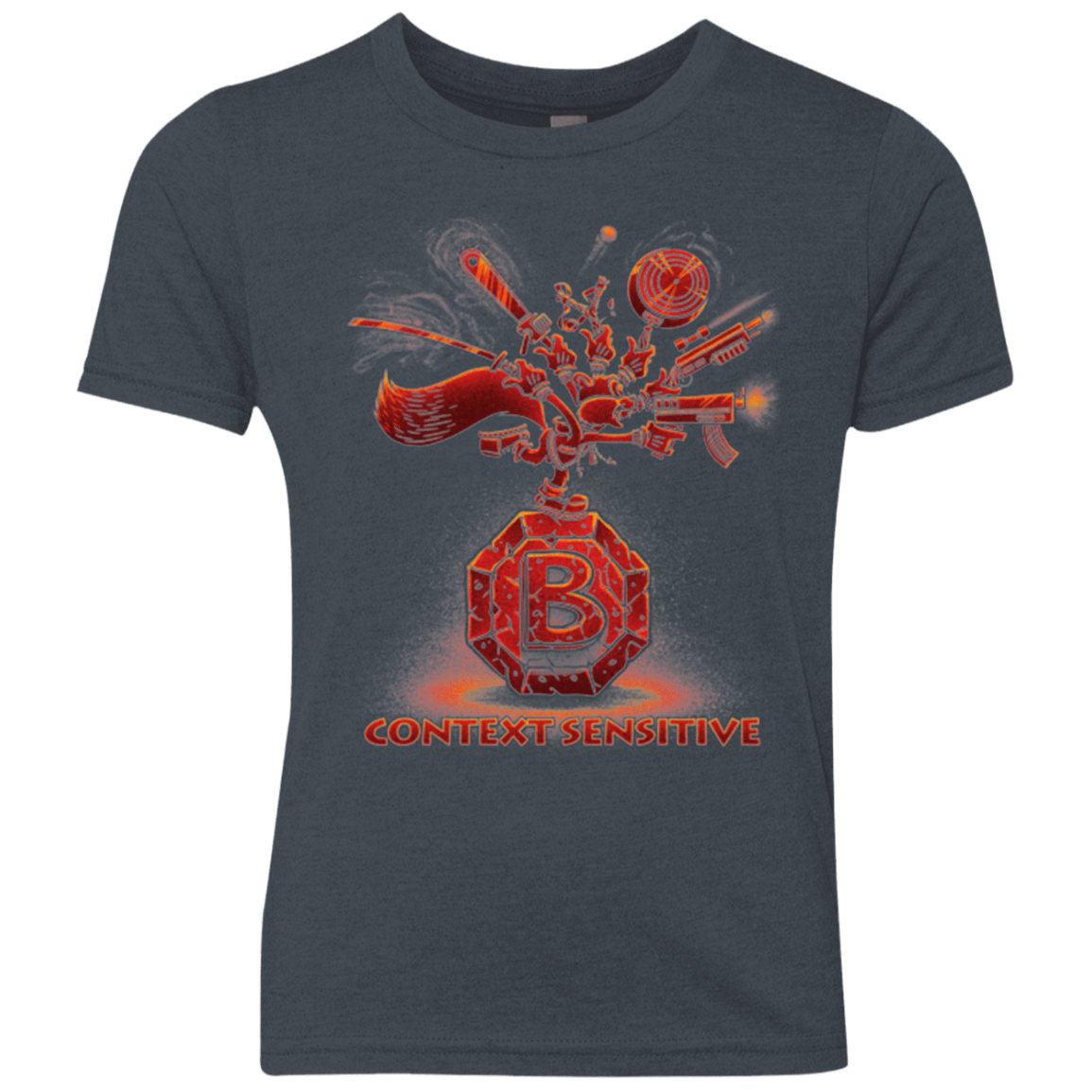 T-Shirts Vintage Navy / YXS Context Sensitive Youth Triblend T-Shirt