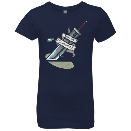 T-Shirts Midnight Navy / YXS Continue Girls Premium T-Shirt