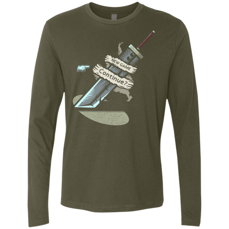 T-Shirts Military Green / Small Continue Men's Premium Long Sleeve