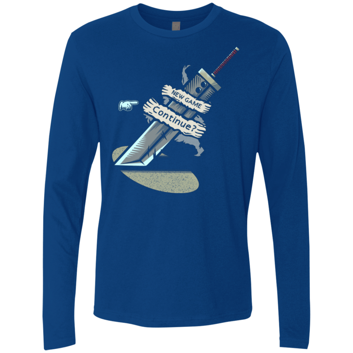 T-Shirts Royal / Small Continue Men's Premium Long Sleeve