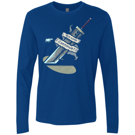 T-Shirts Royal / Small Continue Men's Premium Long Sleeve
