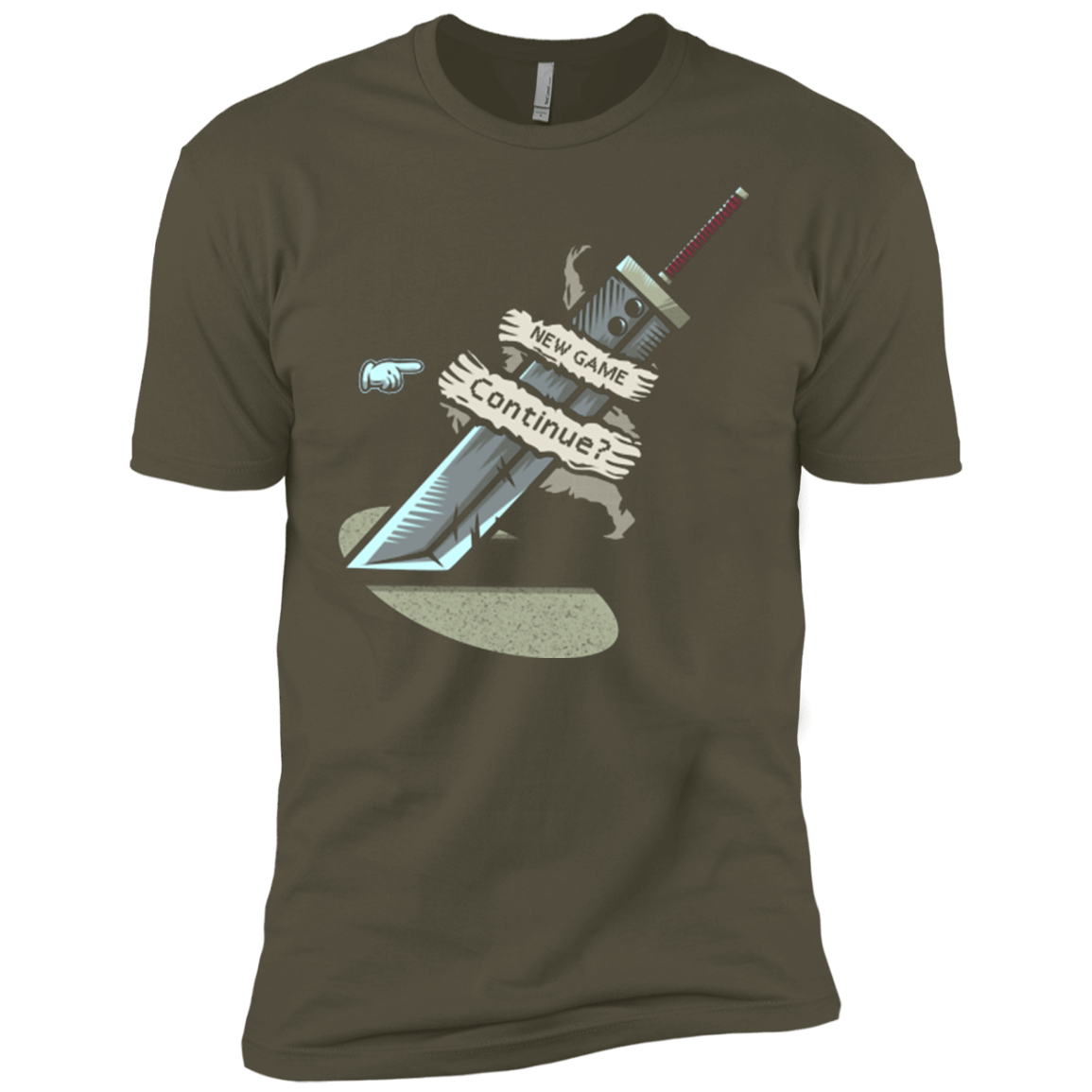 T-Shirts Military Green / X-Small Continue Men's Premium T-Shirt