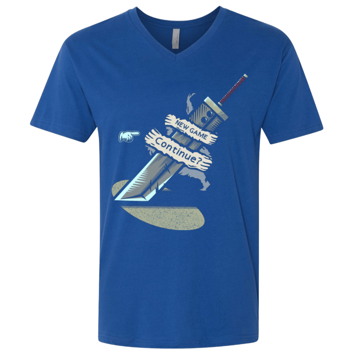 T-Shirts Royal / X-Small Continue Men's Premium V-Neck