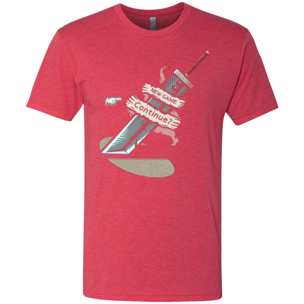 T-Shirts Vintage Red / Small Continue Men's Triblend T-Shirt