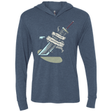 T-Shirts Indigo / X-Small Continue Triblend Long Sleeve Hoodie Tee