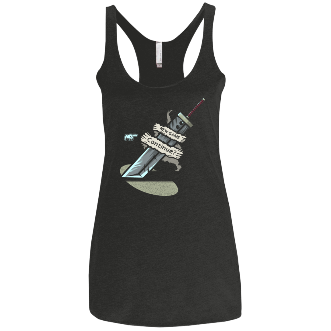 T-Shirts Vintage Black / X-Small Continue Women's Triblend Racerback Tank