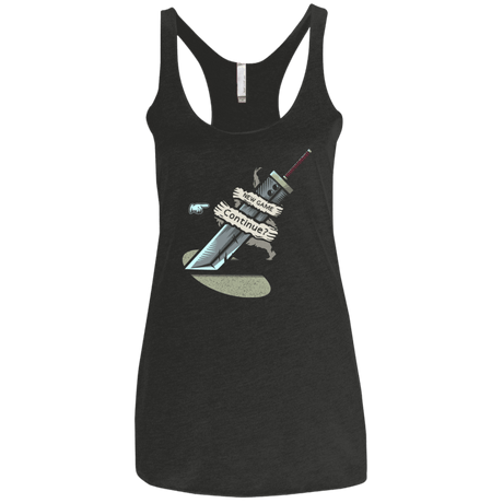 T-Shirts Vintage Black / X-Small Continue Women's Triblend Racerback Tank