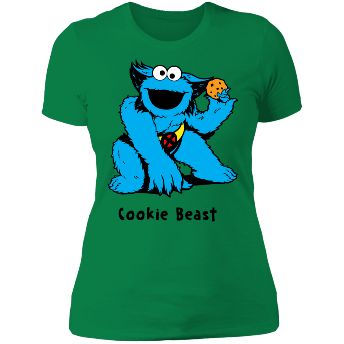 T-Shirts Kelly Green / S Cookie Beast Women's Premium T-Shirt