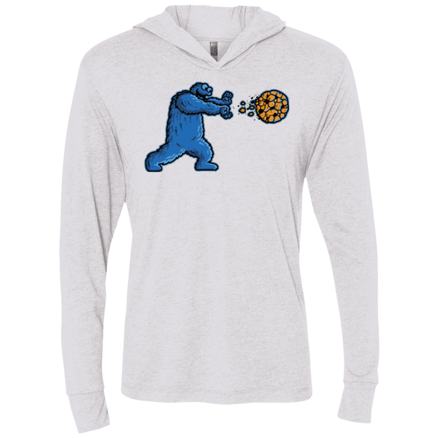 T-Shirts Heather White / X-Small COOKIE DOUKEN Triblend Long Sleeve Hoodie Tee