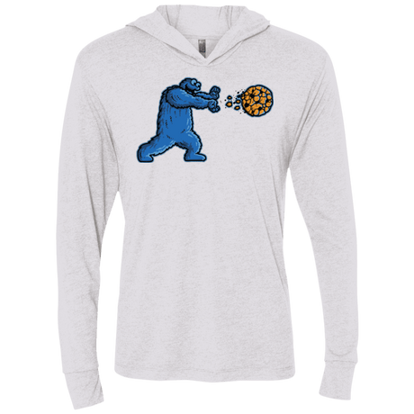 T-Shirts Heather White / X-Small COOKIE DOUKEN Triblend Long Sleeve Hoodie Tee