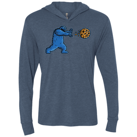 T-Shirts Indigo / X-Small COOKIE DOUKEN Triblend Long Sleeve Hoodie Tee