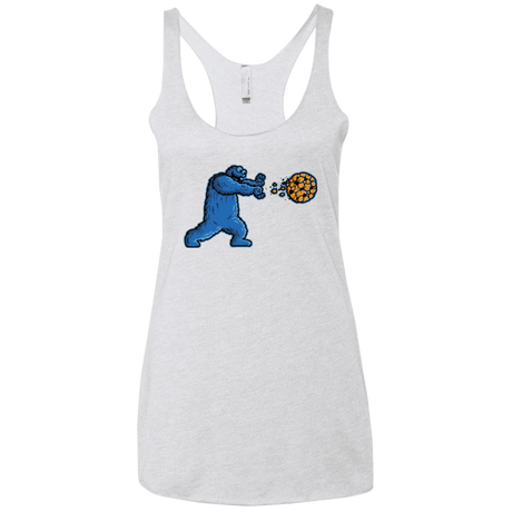 T-Shirts Heather White / X-Small COOKIE DOUKEN Women's Triblend Racerback Tank