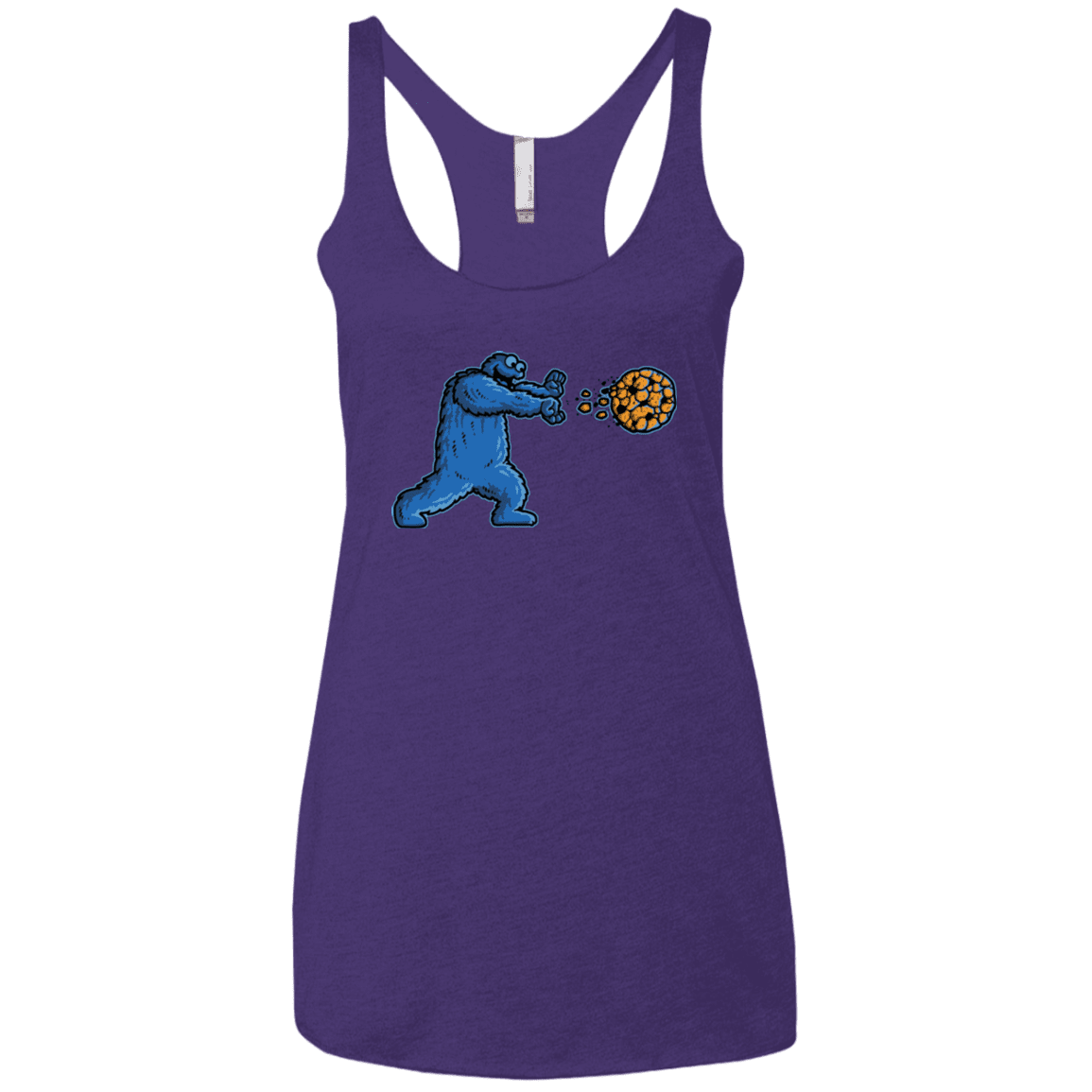 T-Shirts Purple / X-Small COOKIE DOUKEN Women's Triblend Racerback Tank