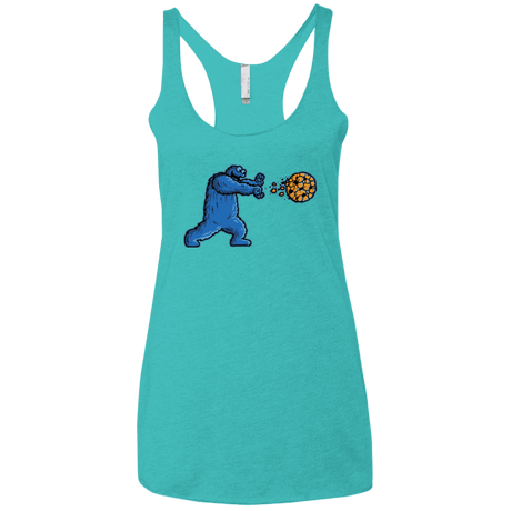 T-Shirts Tahiti Blue / X-Small COOKIE DOUKEN Women's Triblend Racerback Tank