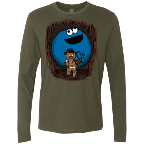 T-Shirts Military Green / Small Cookie Jones Men's Premium Long Sleeve