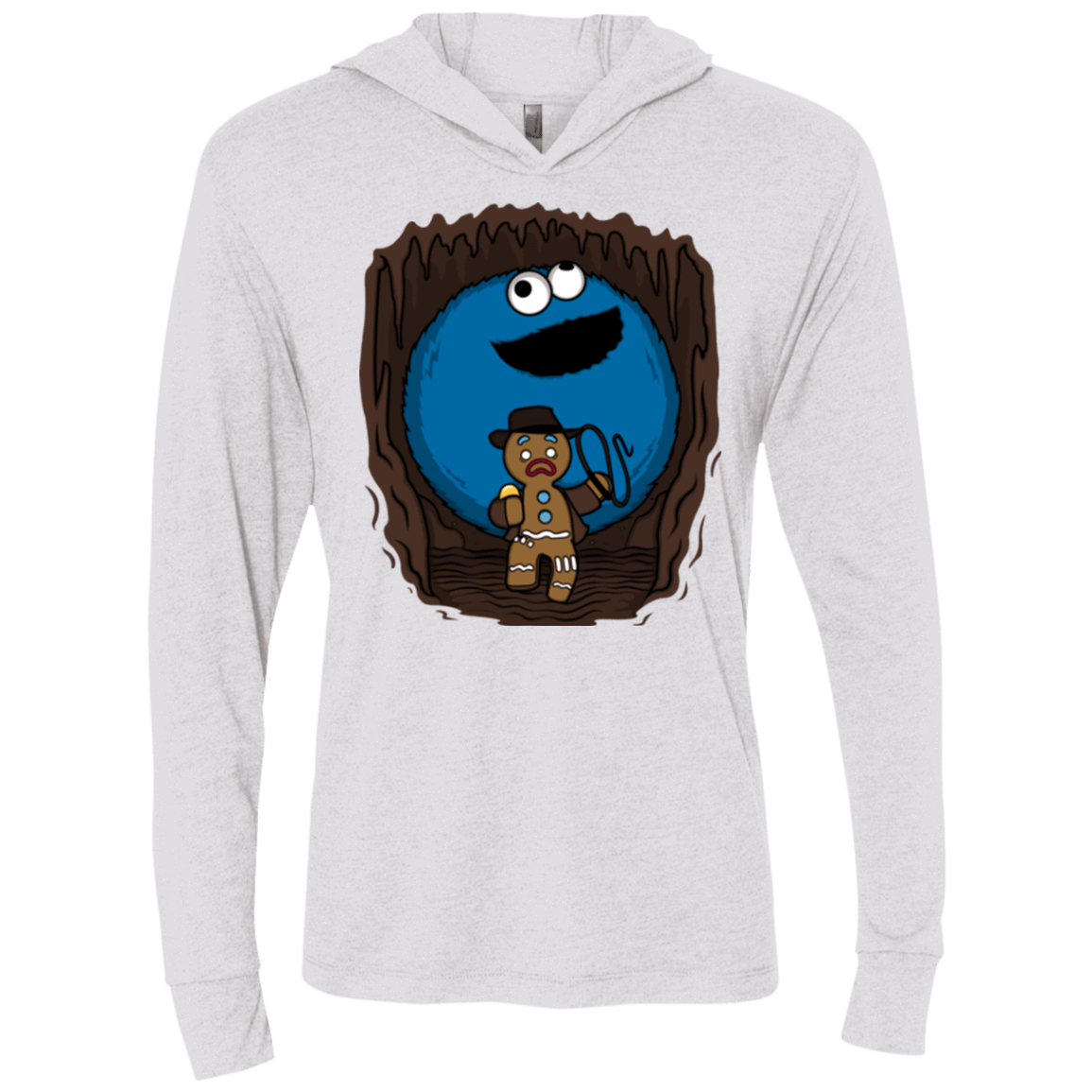 T-Shirts Heather White / X-Small Cookie Jones Triblend Long Sleeve Hoodie Tee