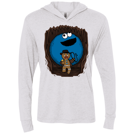 T-Shirts Heather White / X-Small Cookie Jones Triblend Long Sleeve Hoodie Tee