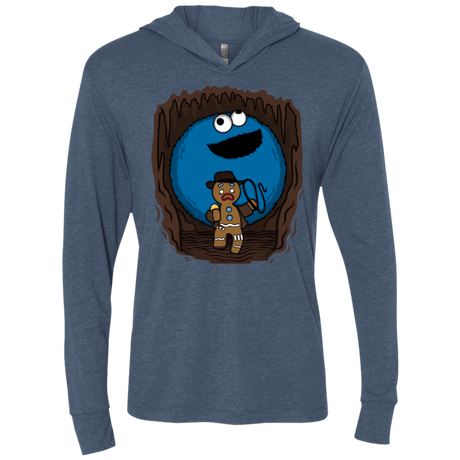 T-Shirts Indigo / X-Small Cookie Jones Triblend Long Sleeve Hoodie Tee