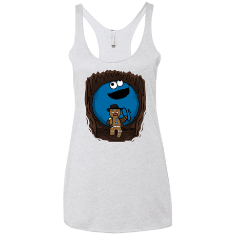 T-Shirts Heather White / X-Small Cookie Jones Women's Triblend Racerback Tank