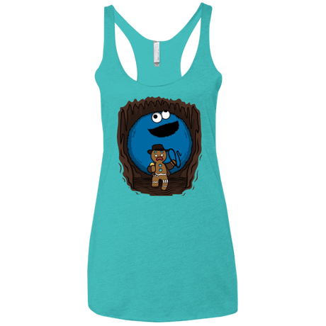 T-Shirts Tahiti Blue / X-Small Cookie Jones Women's Triblend Racerback Tank