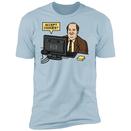 T-Shirts Light Blue / S Cookies Acceptor Men's Premium T-Shirt