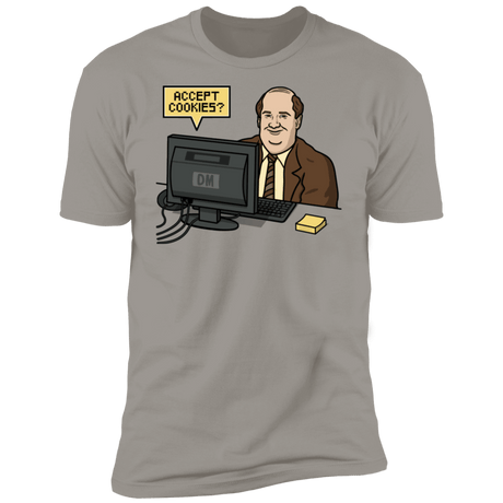 T-Shirts Light Grey / S Cookies Acceptor Men's Premium T-Shirt